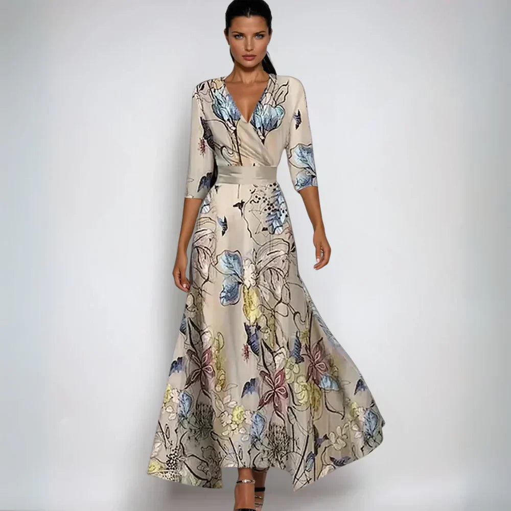 Aashild™ | Elegant blomstrete maxikjole
