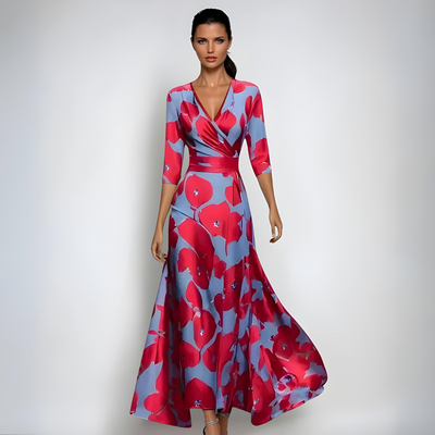 Aashild™ | Elegant blomstrete maxikjole