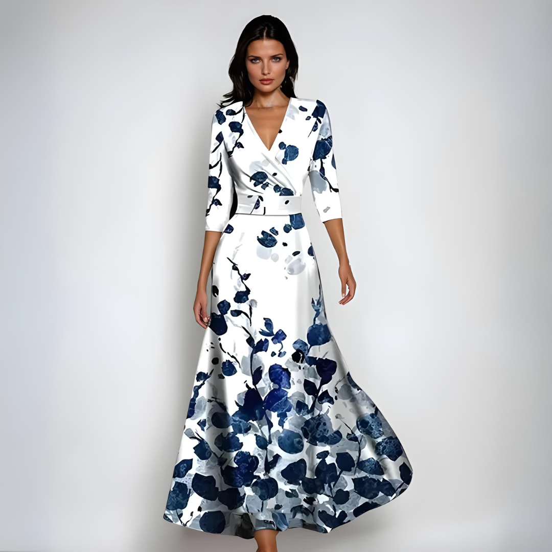 Aashild™ | Elegant blomstrete maxikjole