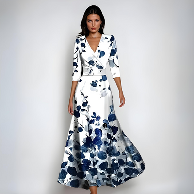 Aashild™ | Elegant blomstrete maxikjole