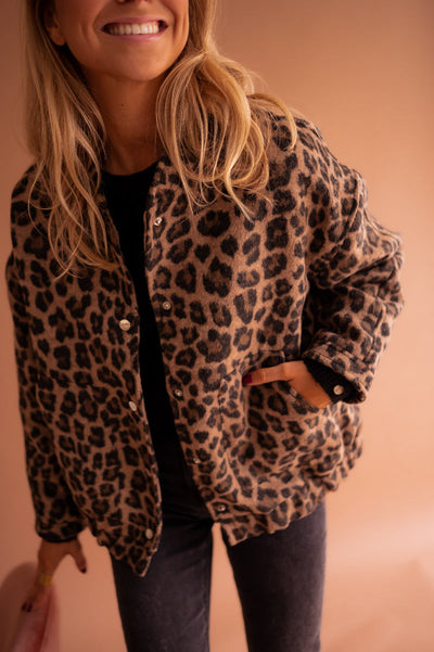 Cleo™ | Leopard Bomberjakke