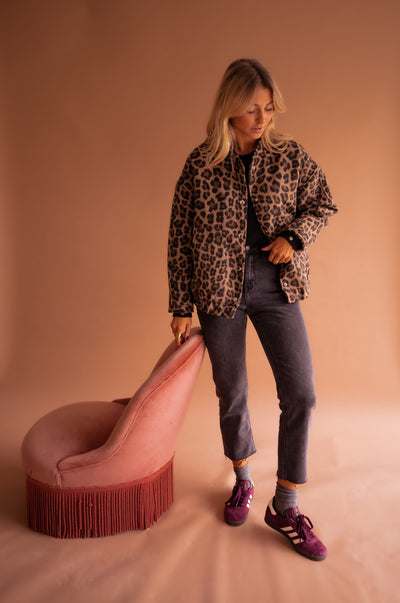 Cleo™ | Leopard Bomberjakke