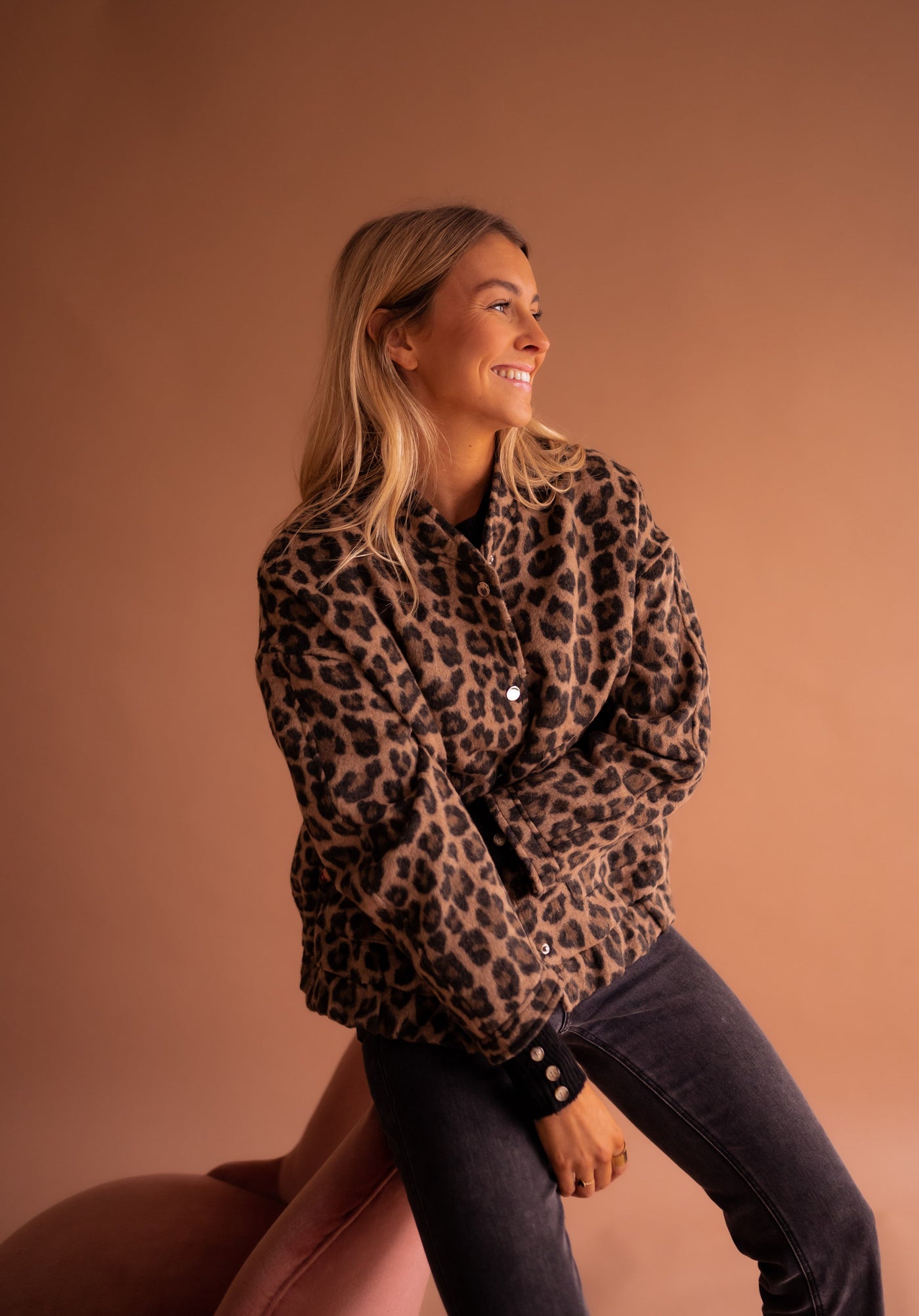Cleo™ | Leopard Bomberjakke