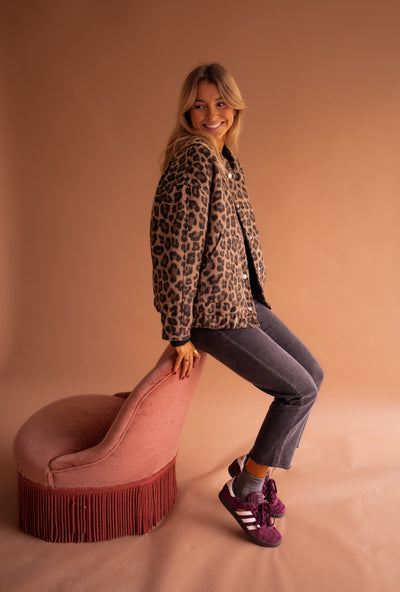 Cleo™ | Leopard Bomberjakke