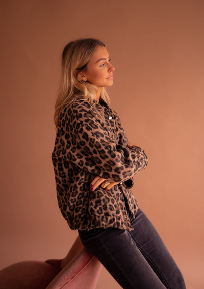 Cleo™ | Leopard Bomberjakke