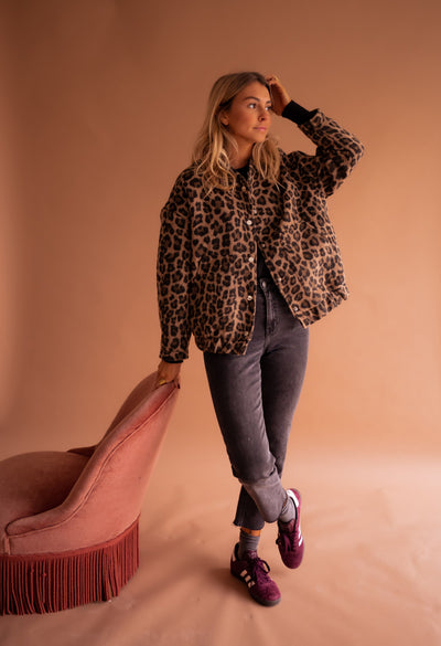 Cleo™ | Leopard Bomberjakke