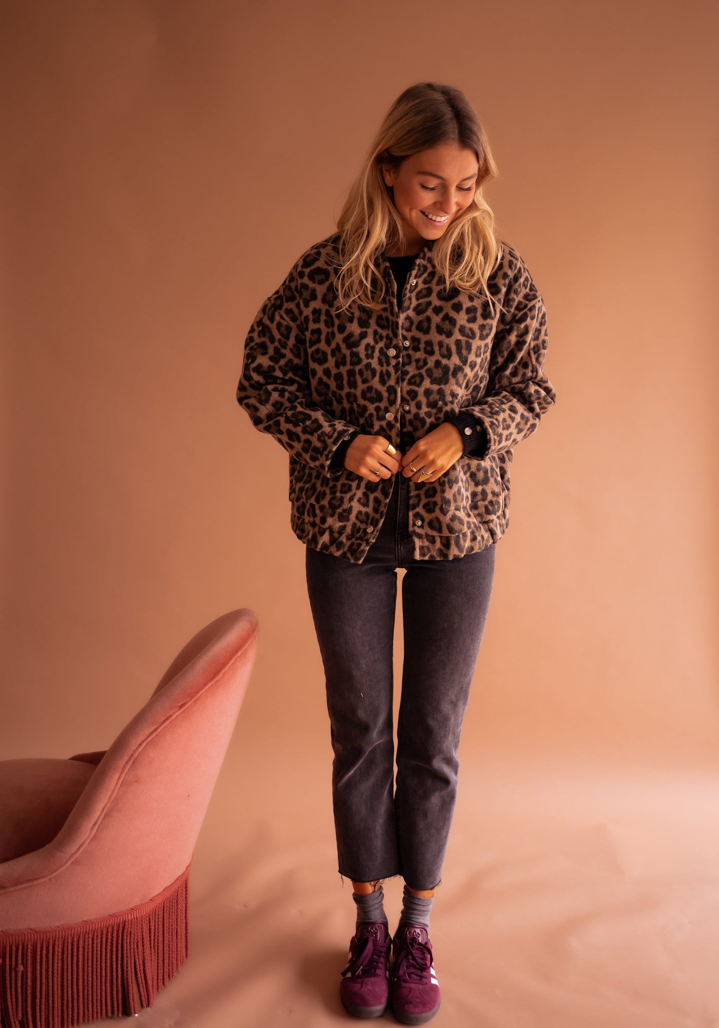 Cleo™ | Leopard Bomberjakke