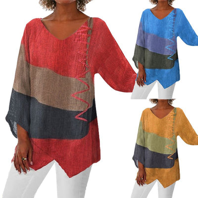 Else™ | Kunstnerisk Bluse med Elegant V-hals