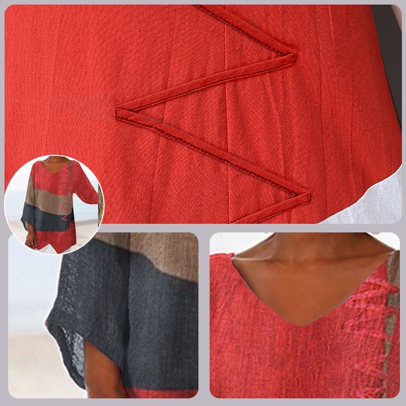 Else™ | Kunstnerisk Bluse med Elegant V-hals