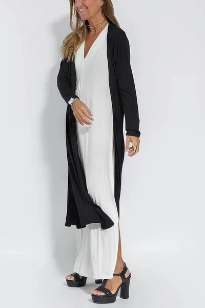 Anne Grethe™ | Elegant Lang Kjole + Gratis Matchende Cardigan
