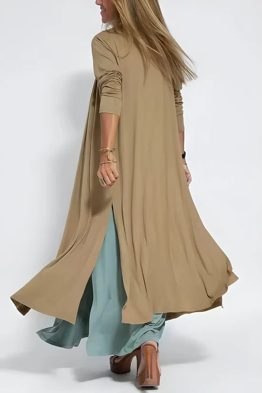 Anne Grethe™ | Elegant Lang Kjole + Gratis Matchende Cardigan